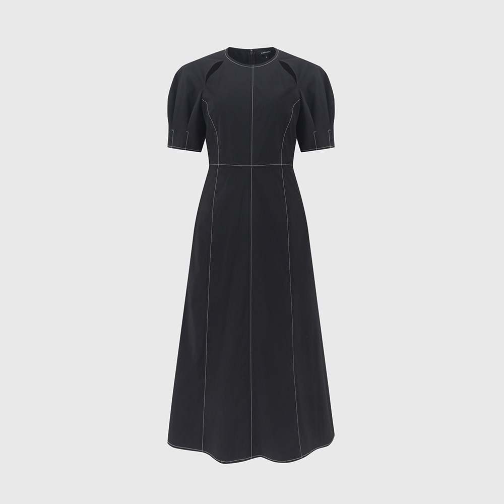 블랙 아리아 슬릿 드레스 / BLACK ARIA SLIT DRESS